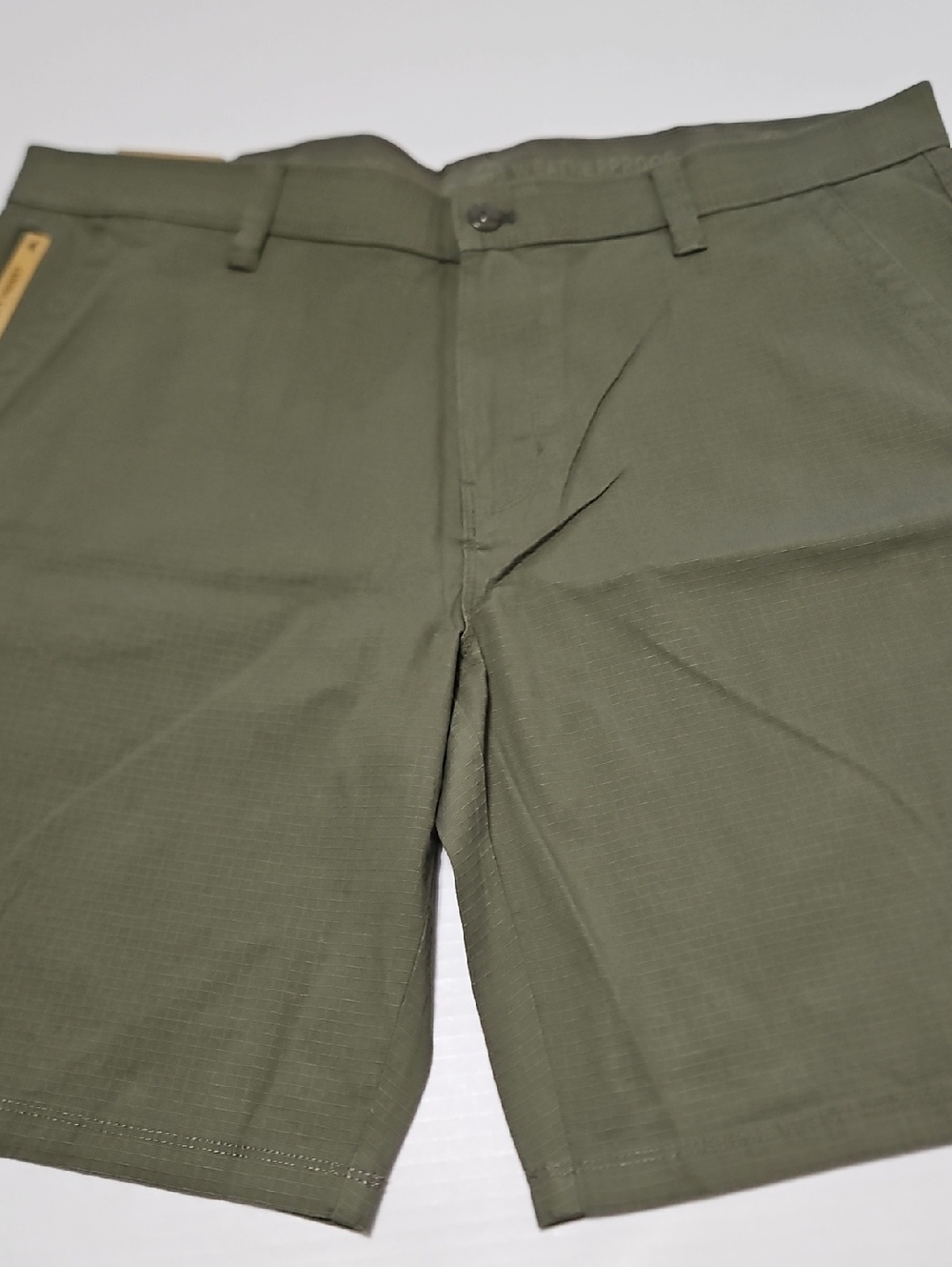 Weatherproof Olive Ripstop Utility Shorts With Cargo Pocket Size 40W - Picture 11 of 14